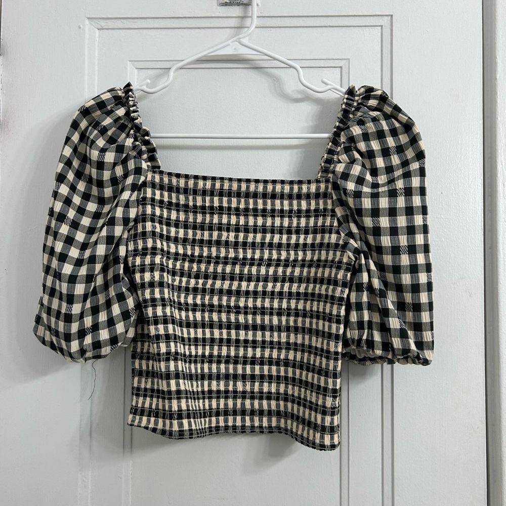BB Dakota Steve Madden plaid top